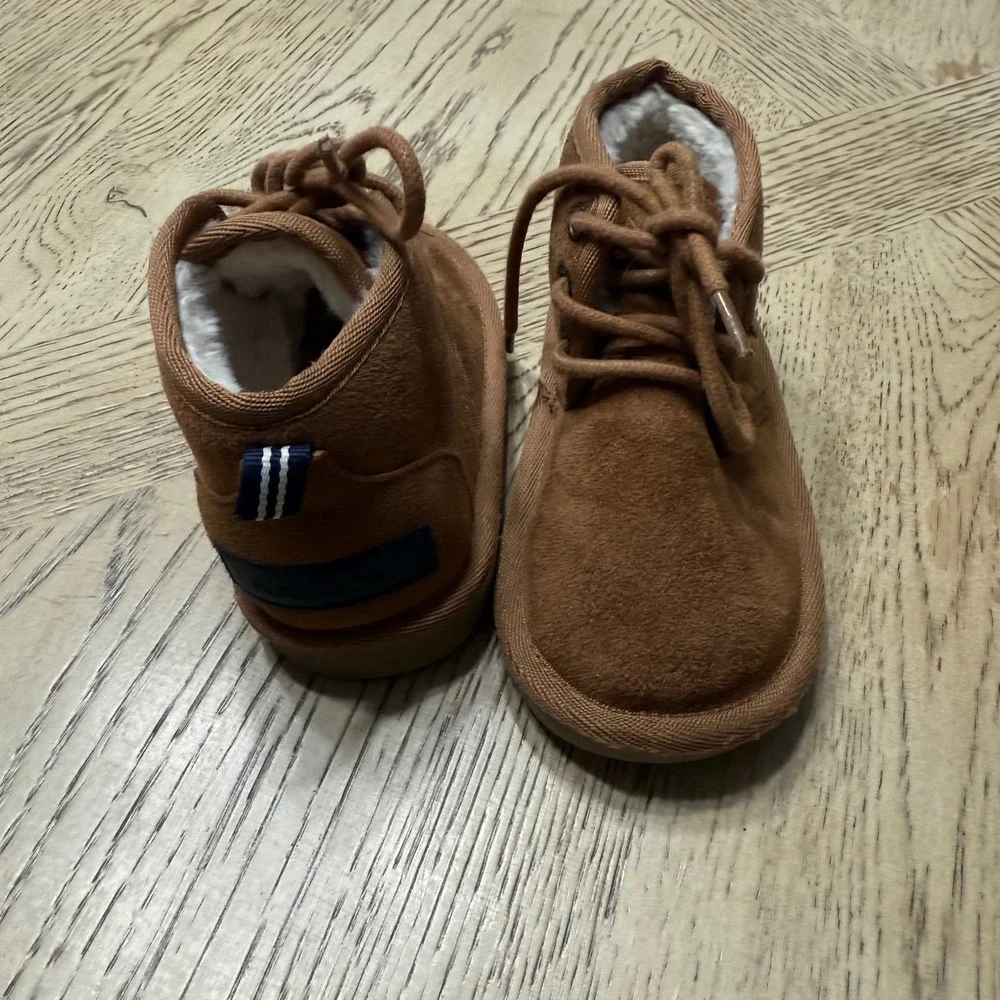 Nautica Size Kids 7‎ Dulverton Cold Weather Lace Up Boots Ankle Suede Sherpa